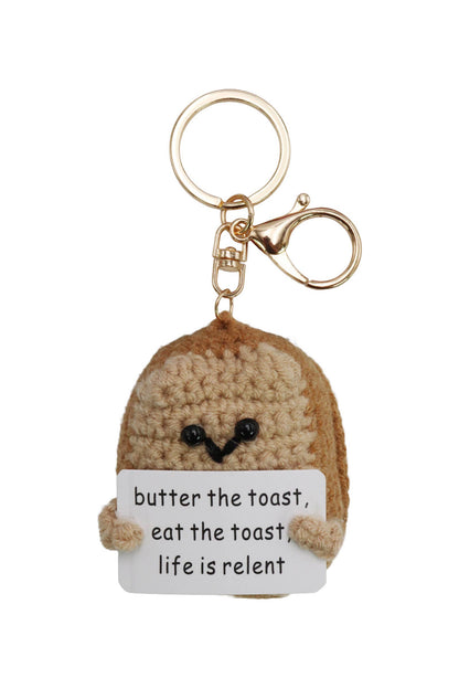 Emotional Support Food Crochet Key Chain