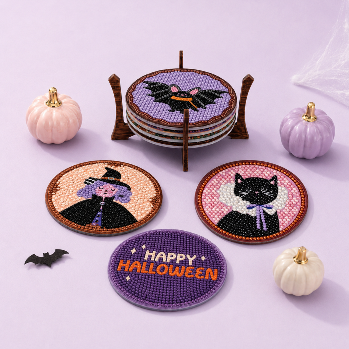 Halloween Diamond Art Coaster Kit - Hocus Pocus