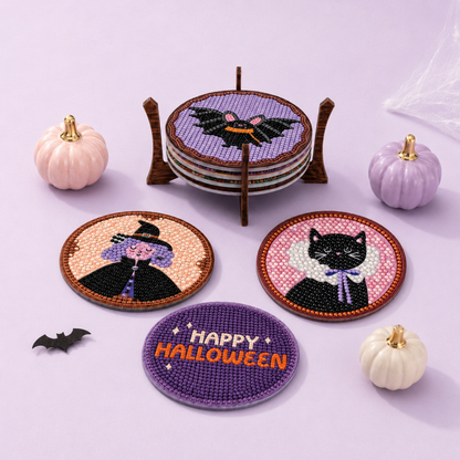 Halloween Diamond Art Coaster Kit - Hocus Pocus