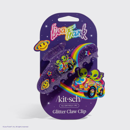 Lisa Frank x Kitsch Glitter Claw Clip in Zoomer & Zorbit