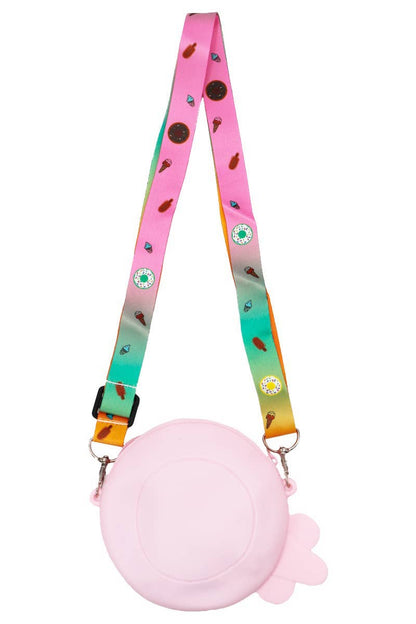 Lollipop Zippered Silicone Crossbody Bag