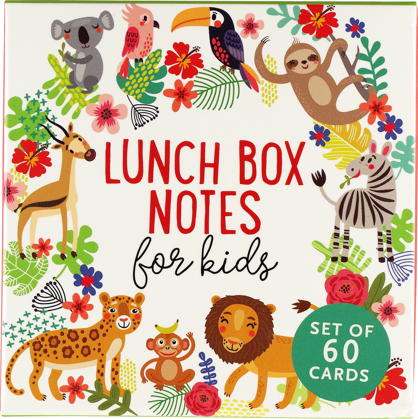 Lunch Box Notes for Kids (Set of 60 Cards)