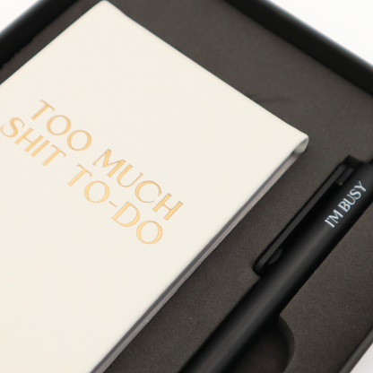 Pocket Journal & Pen Box Set Too Much Sh*t To Do