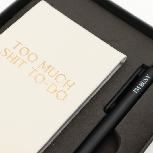 Pocket Journal & Pen Box Set Too Much Sh*t To Do
