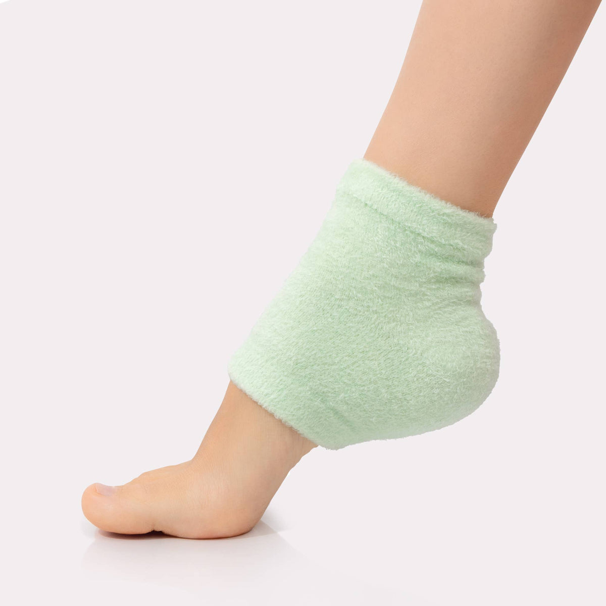 Moisturizing Gel Heel Socks - Green