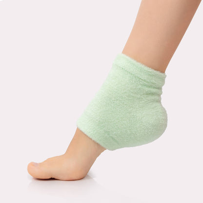 Moisturizing Gel Heel Socks - Green