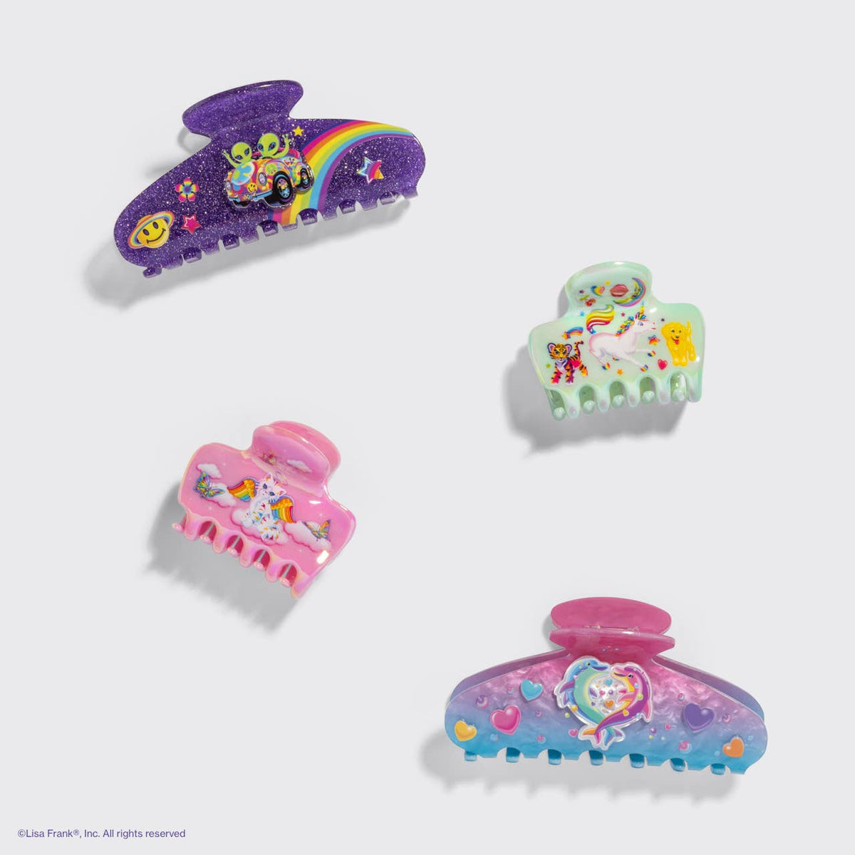 Lisa Frank x Kitsch Cloud Clip in Angel Kitty