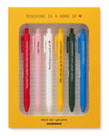 Teaching Is a Work of Heart Quotable Gel Pen Set