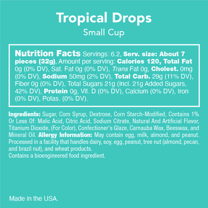 Tropical Drops: Gummy Candy Chews