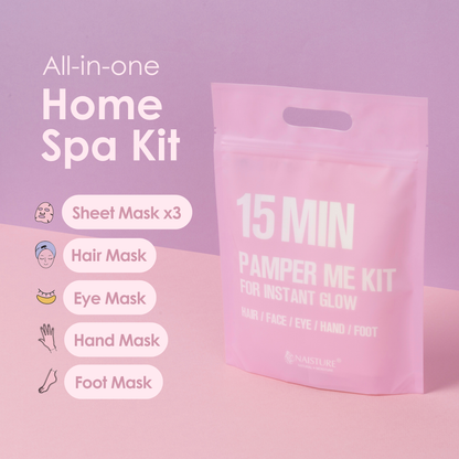 15 Min Pamper Me Home Spa Kit (7 Piece)
