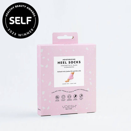 Moisturizing Gel Heel Socks - Pink