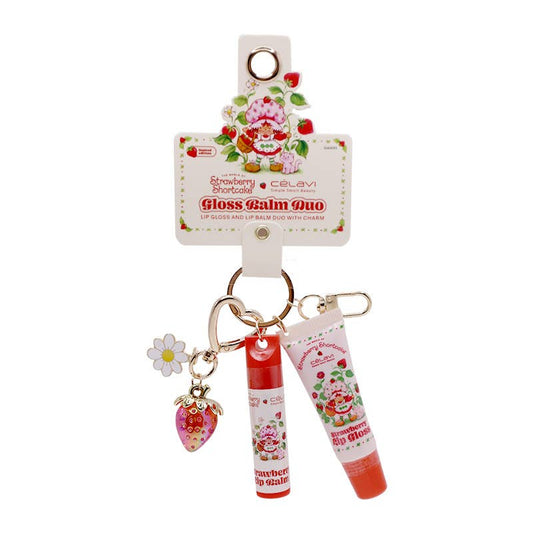 Celavi Strawberry Gloss Balm Duo w/ Charms