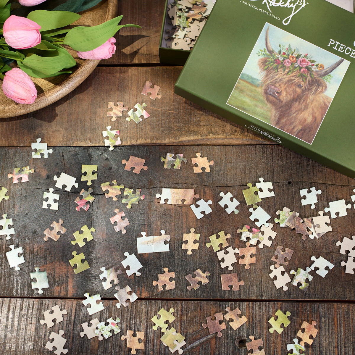 Floral Crown Highland 225 Piece Puzzle