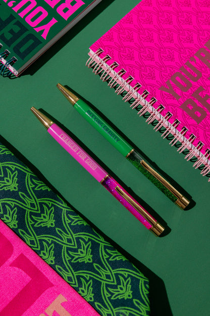 Wicked Inspired Glitter Pen Set, Green/Pink