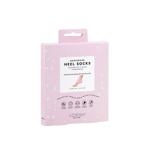 Moisturizing Gel Heel Socks - Pink