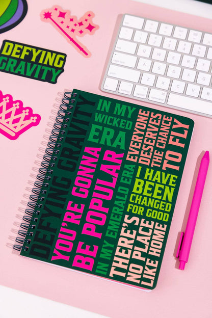 Wicked Notebook, Wicked Word Cloud