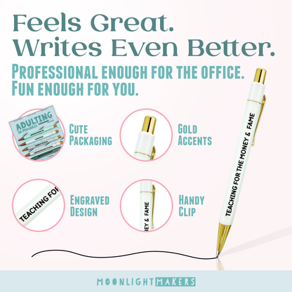 Adulting In Progress Pen Set