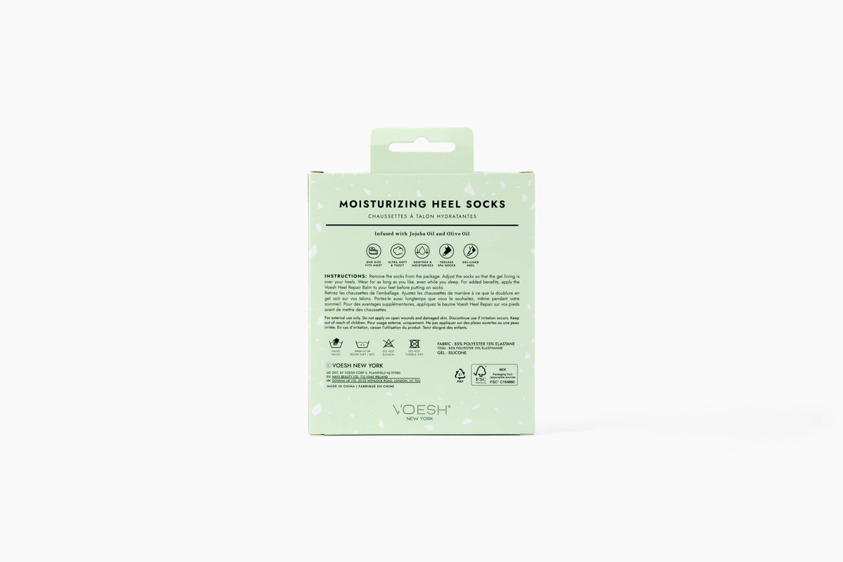 Moisturizing Gel Heel Socks - Green