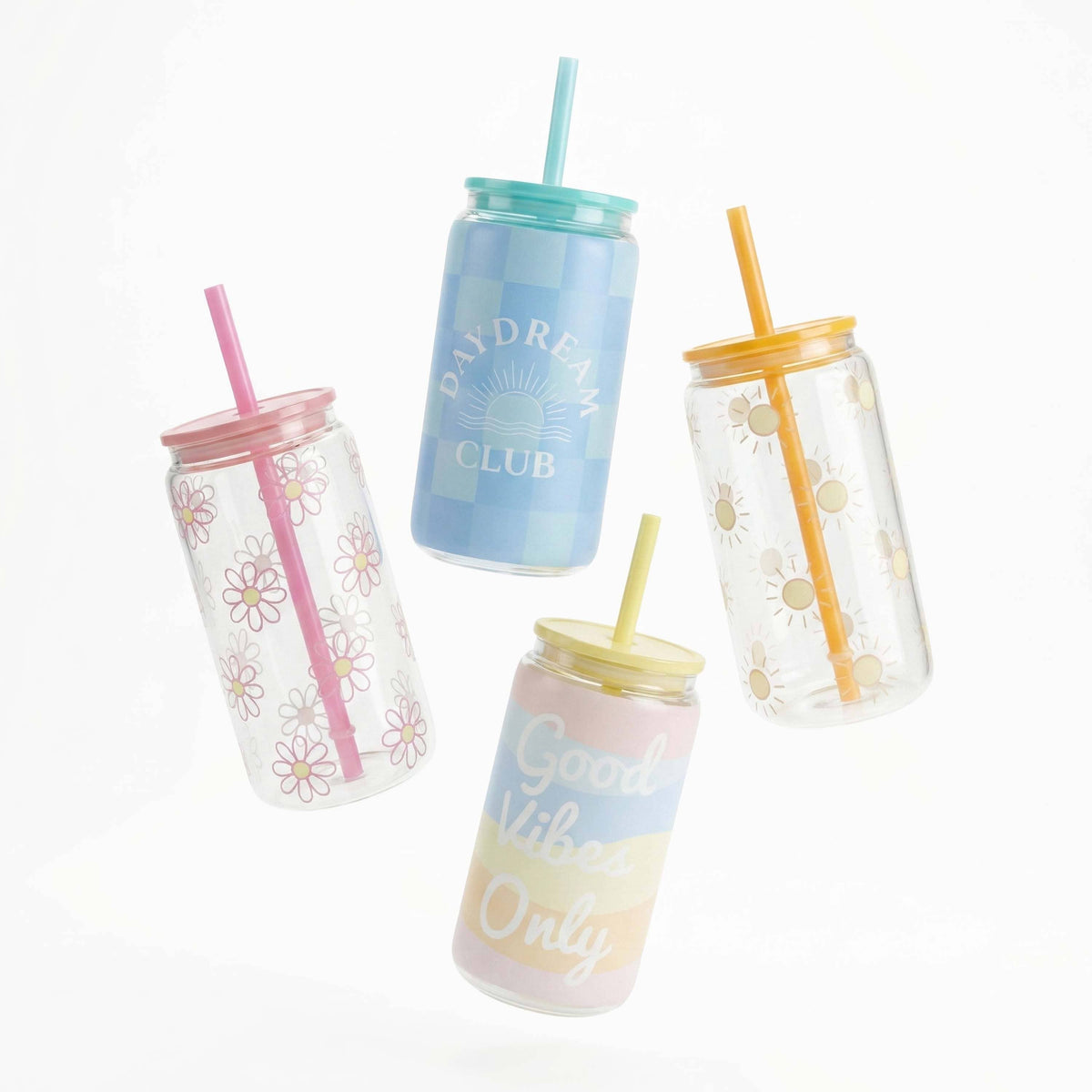 16oz Glass Can Tumbler - Daydream Club