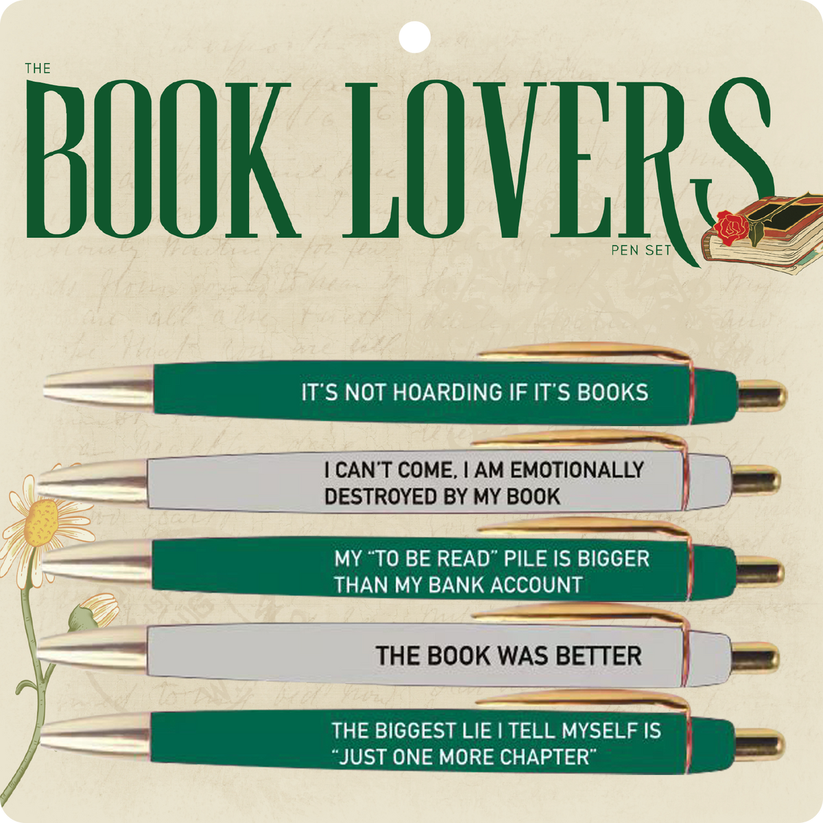 Book Lovers Pen Set