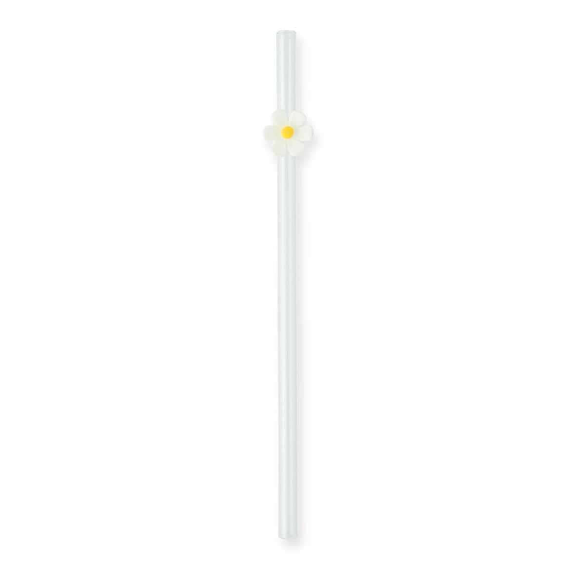 7pk Glass Straw Set - Asst Floral