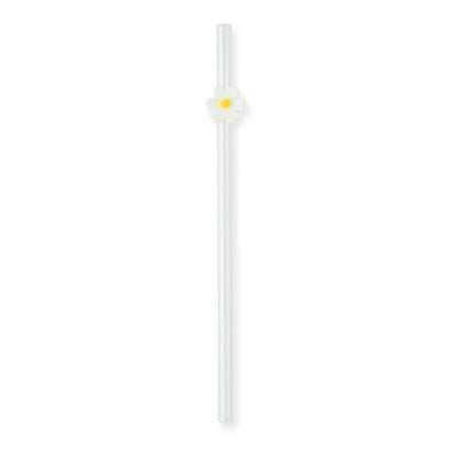 7pk Glass Straw Set - Asst Floral