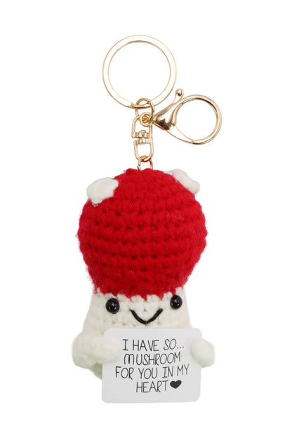 Emotional Support Food Crochet Key Chain