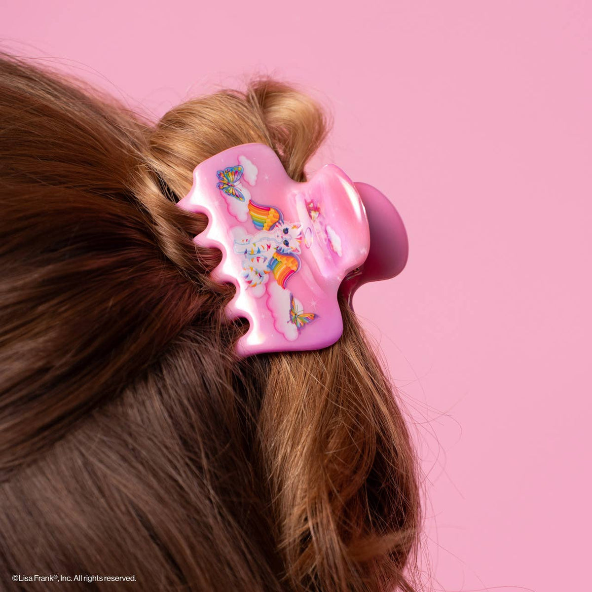 Lisa Frank x Kitsch Cloud Clip in Angel Kitty
