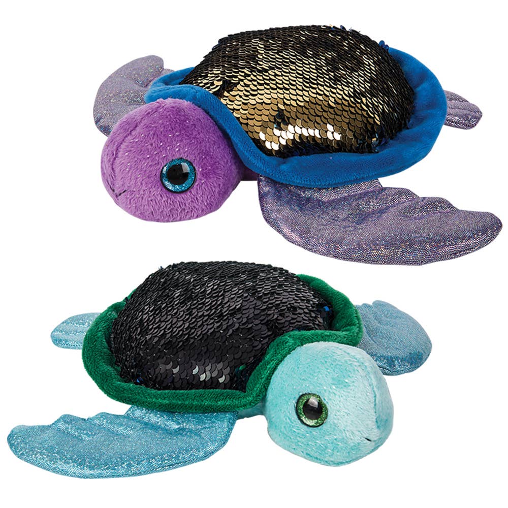 10" Sequinimals Color-Changing Turtle Plush