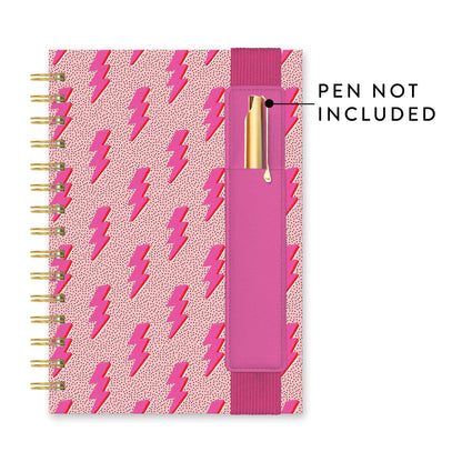 Charged Up Oliver Notebook with Pen Pocket