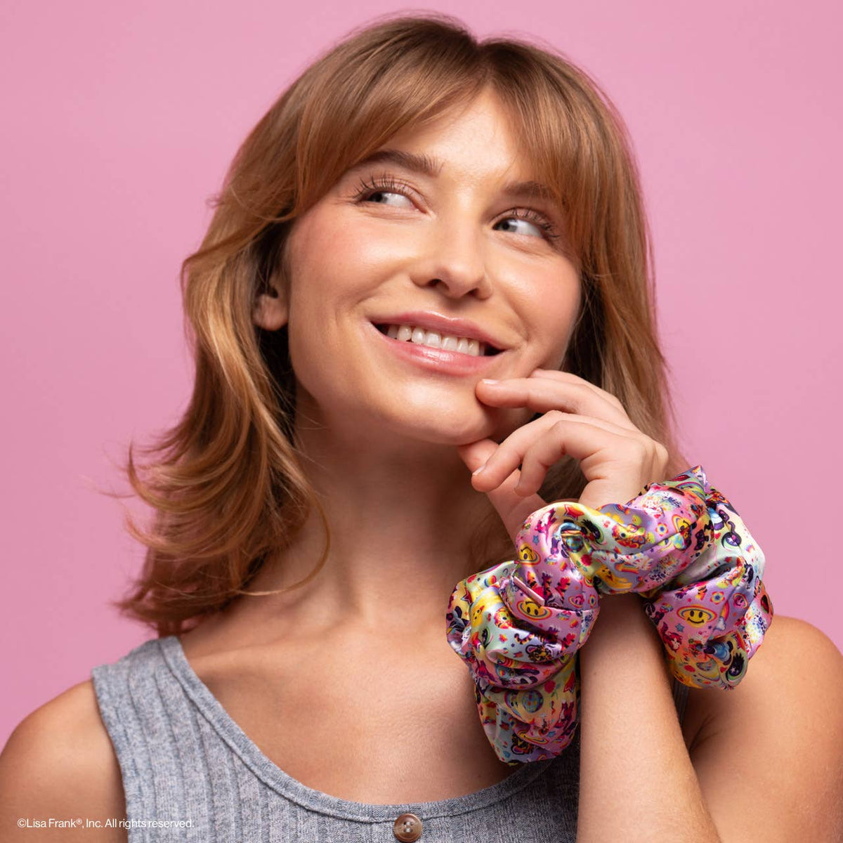 Lisa Frank x Kitsch Satin Pillow Scrunchies (Set of 2)