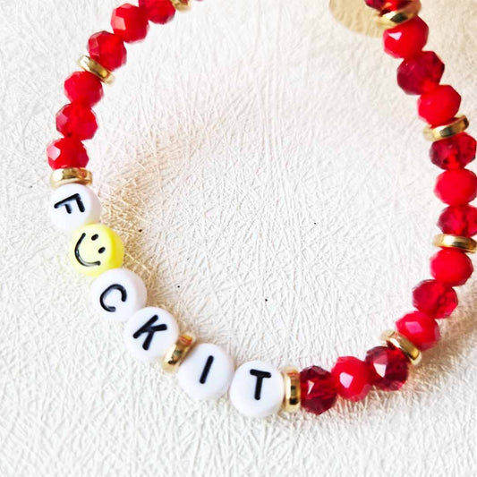 F*ck It Beaded Bracelet