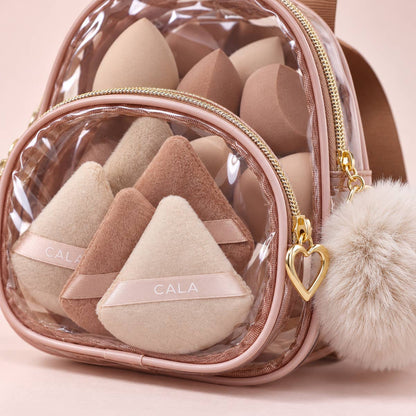 Nude Glam Sponge Set with Mini Backpack