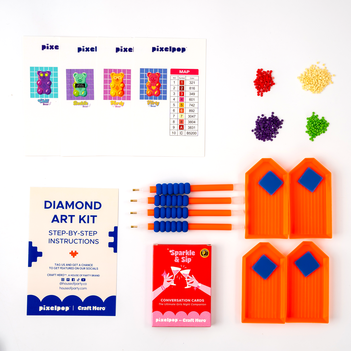 Diamond Art Girls' Night Kit - Bearsona