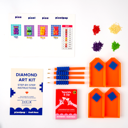 Diamond Art Girls' Night Kit - Bearsona