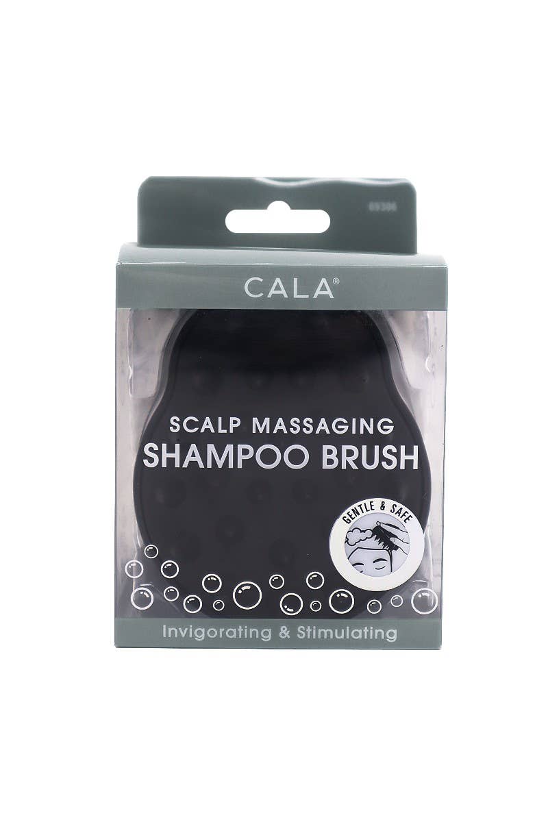 CALA Scalp Massaging Shampoo Brush - Black
