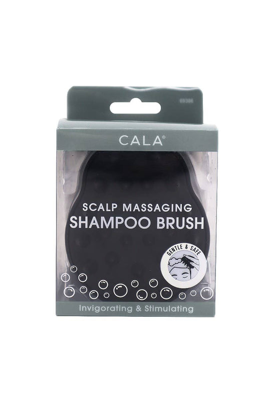 CALA Scalp Massaging Shampoo Brush - Black