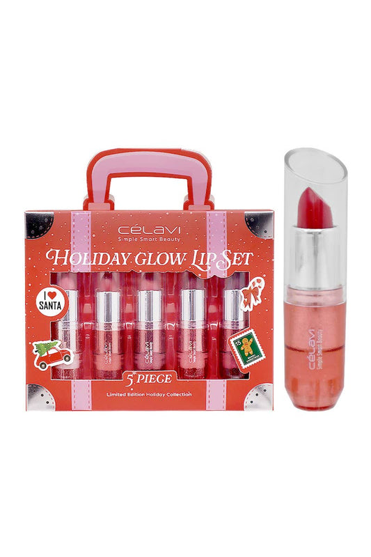 5pc Holiday Glow Lipstick Set