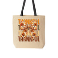 Thankful Gingham Bow Turkey Tote Bag