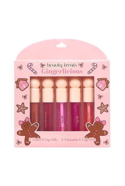 Beauty Treats Gingerlicious 5pc Lip Oil Set