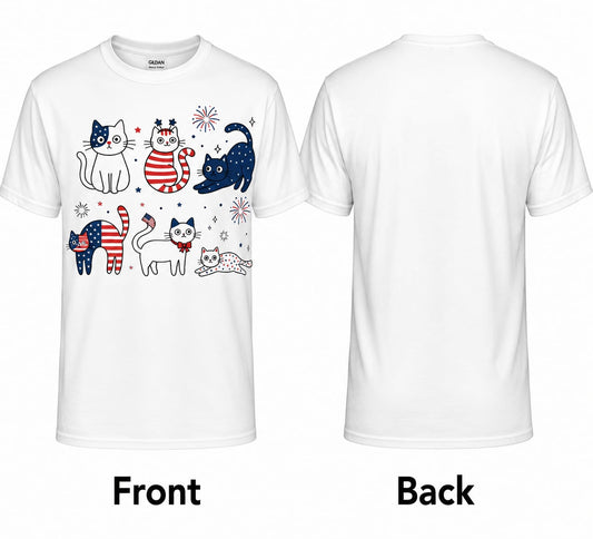 U.S.A. Flag Cats T-Shirt