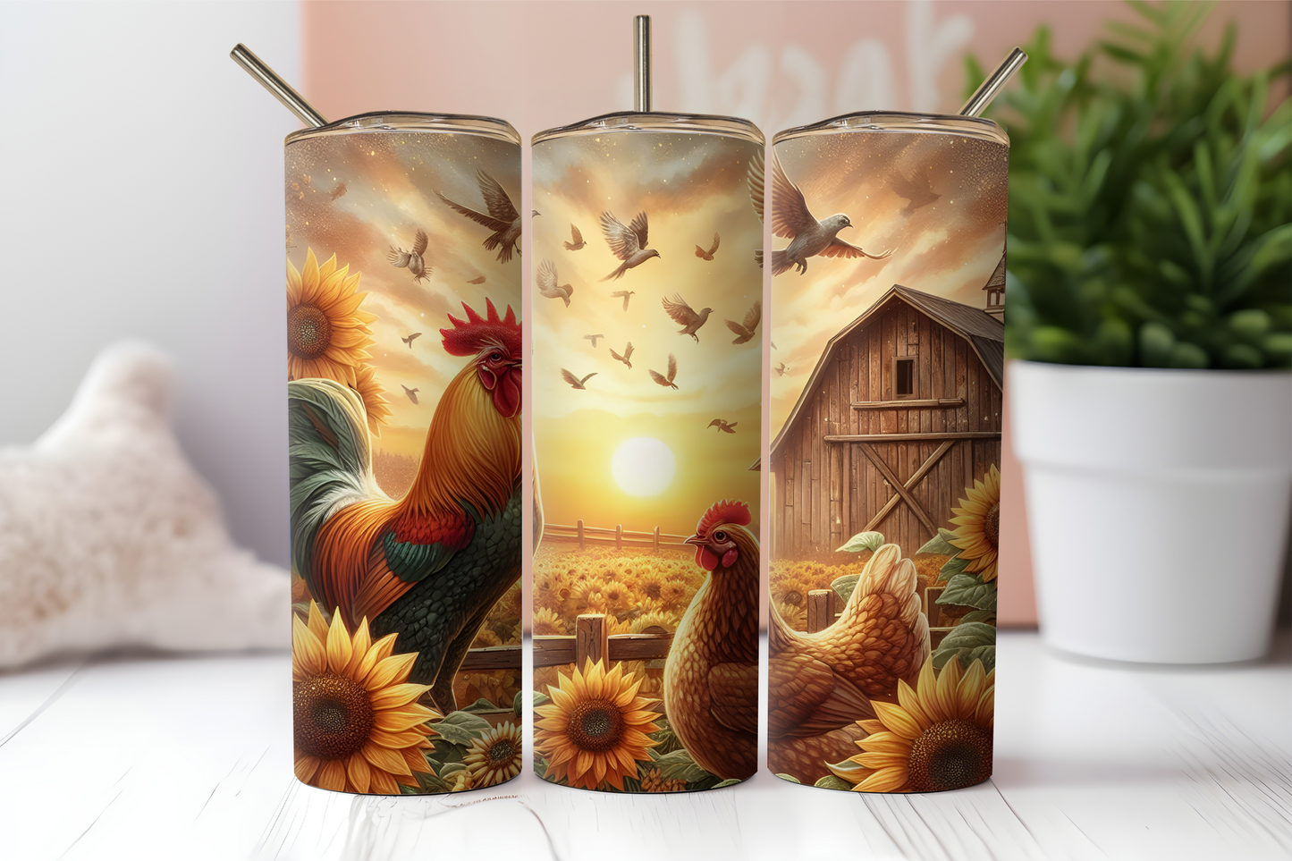 Chickens, 20oz tumbler