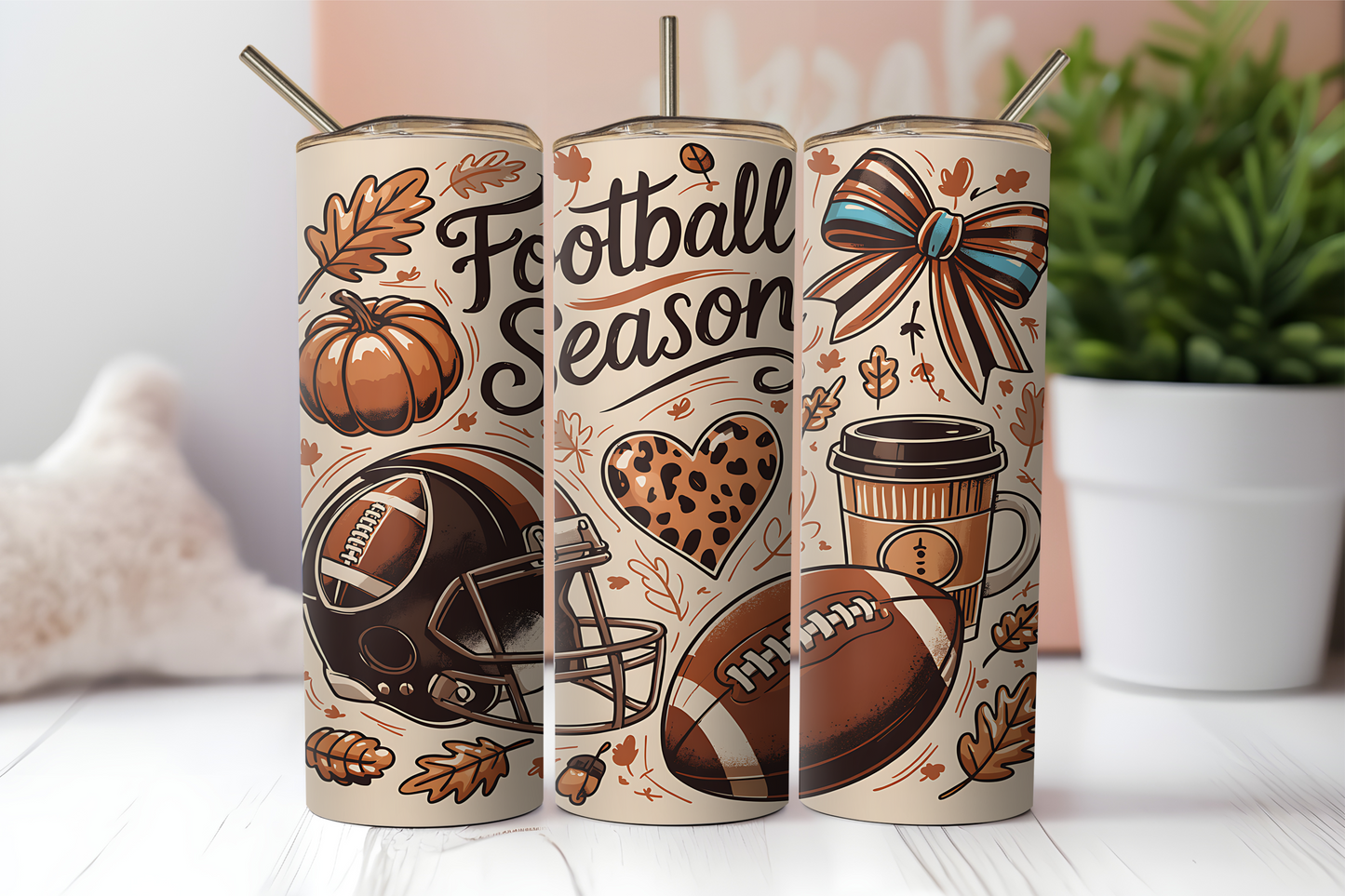 Football Season, 20oz tumbler