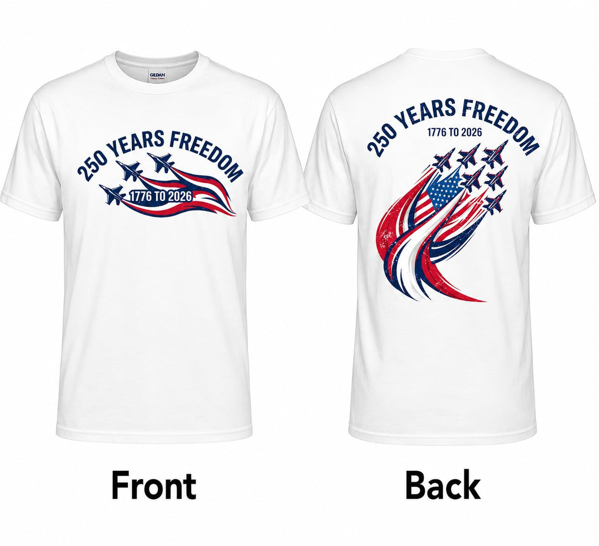 250 Years Fighter Jets T-Shirt