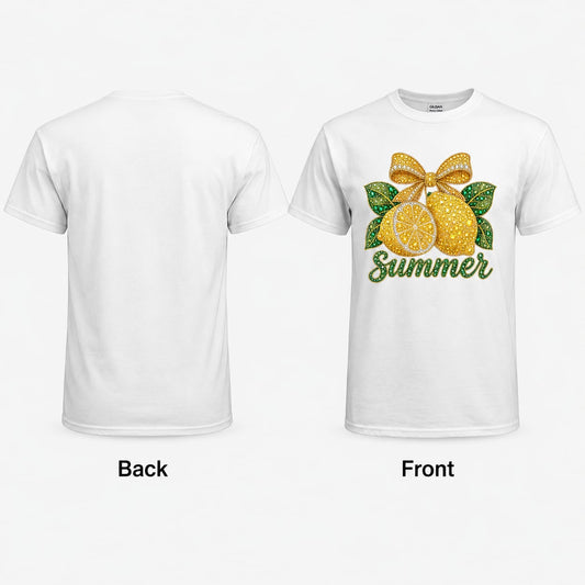 Summer Rhinestone Lemons T-Shirt