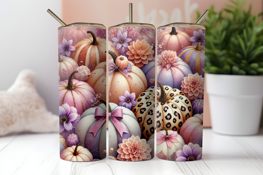 Fall Pumpkin Coquette, 20oz tumbler