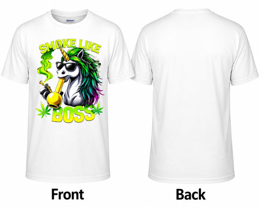 Smoke Like a Boss Cotton T-Shirt