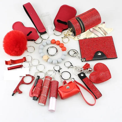 Deluxe Bling Keychain Set