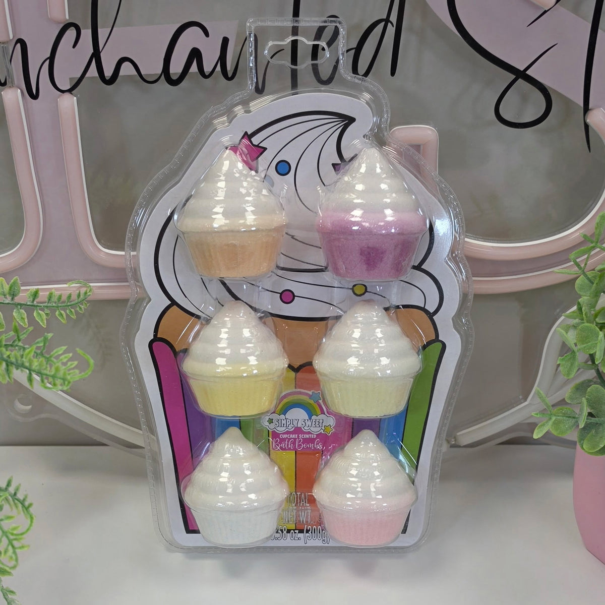 Cupcake-shaped Bath Bombs, 6ct