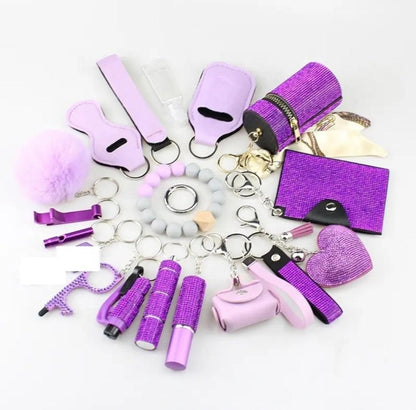 Deluxe Bling Keychain Set